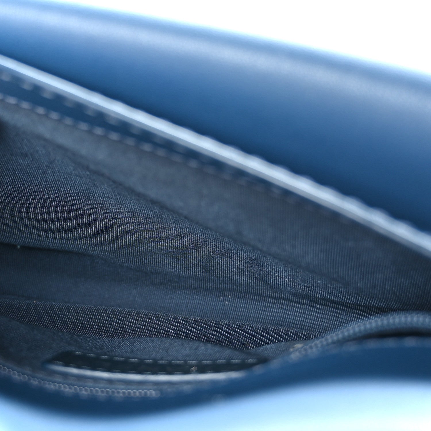 Chanel Lambskin Quilted Small Natural CC Flap Navy 5 of 11