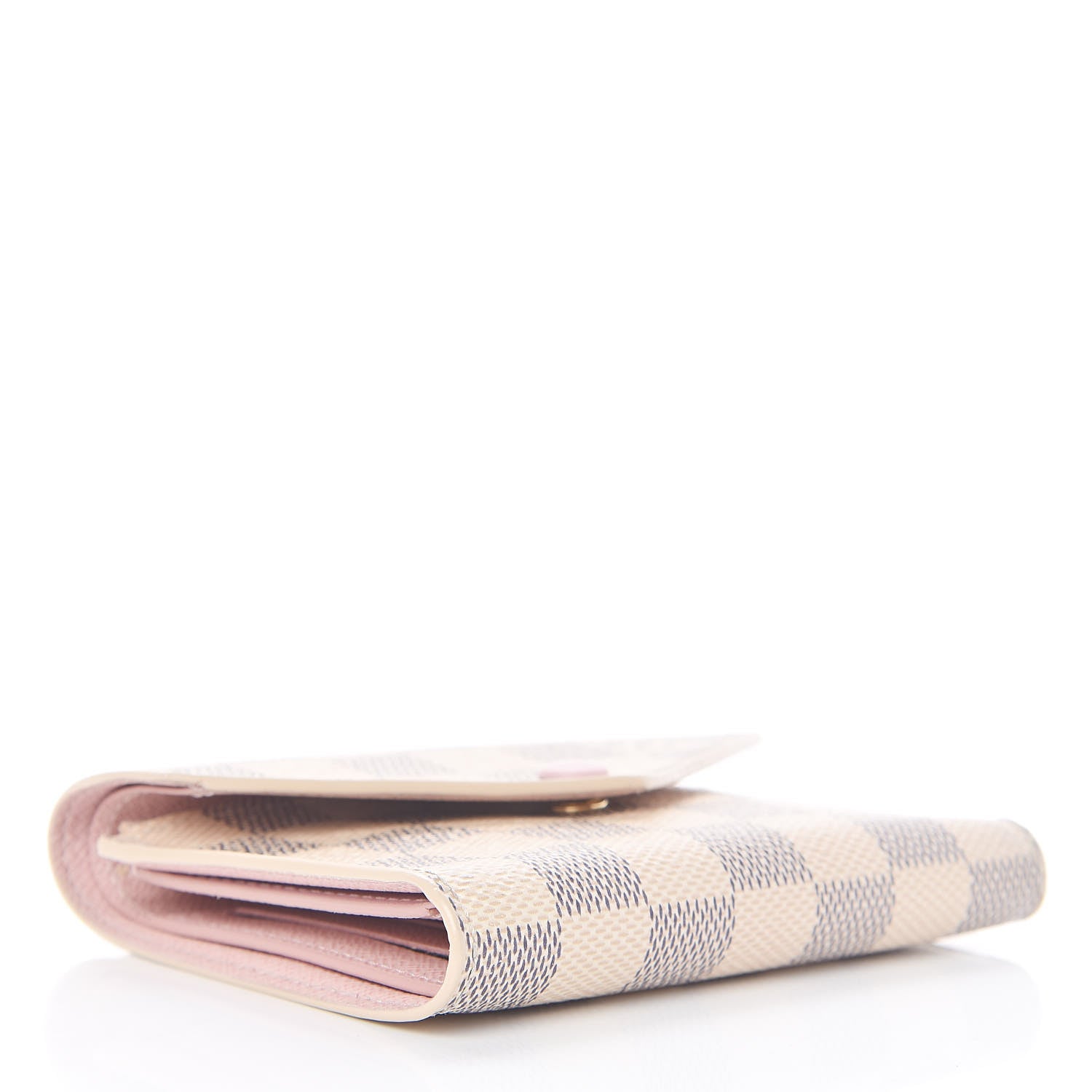 Louis Vuitton Damier Azur Victorine Wallet Rose Ballerine 4 of 8