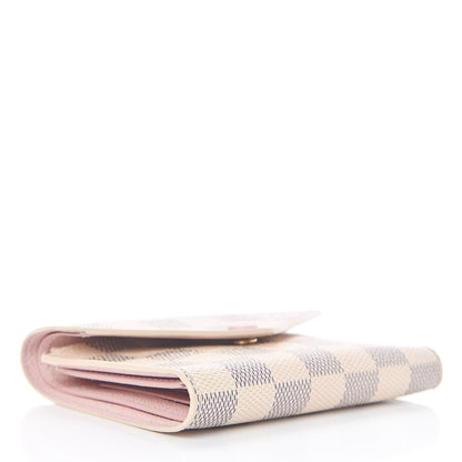 Louis Vuitton Damier Azur Victorine Wallet Rose Ballerine 4 of 8