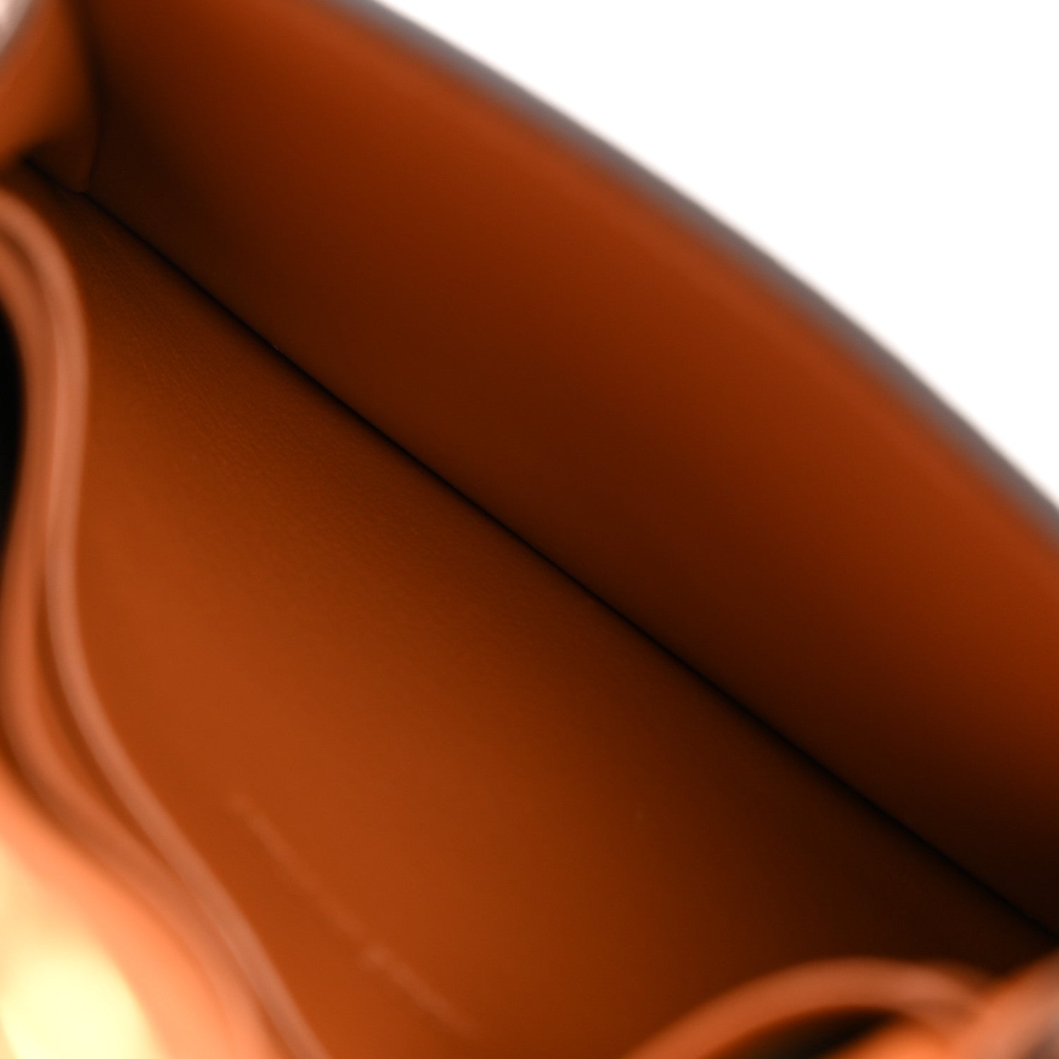 Celine Triomphe Canvas Calfskin Flap Card Holder Tan 5 of 10