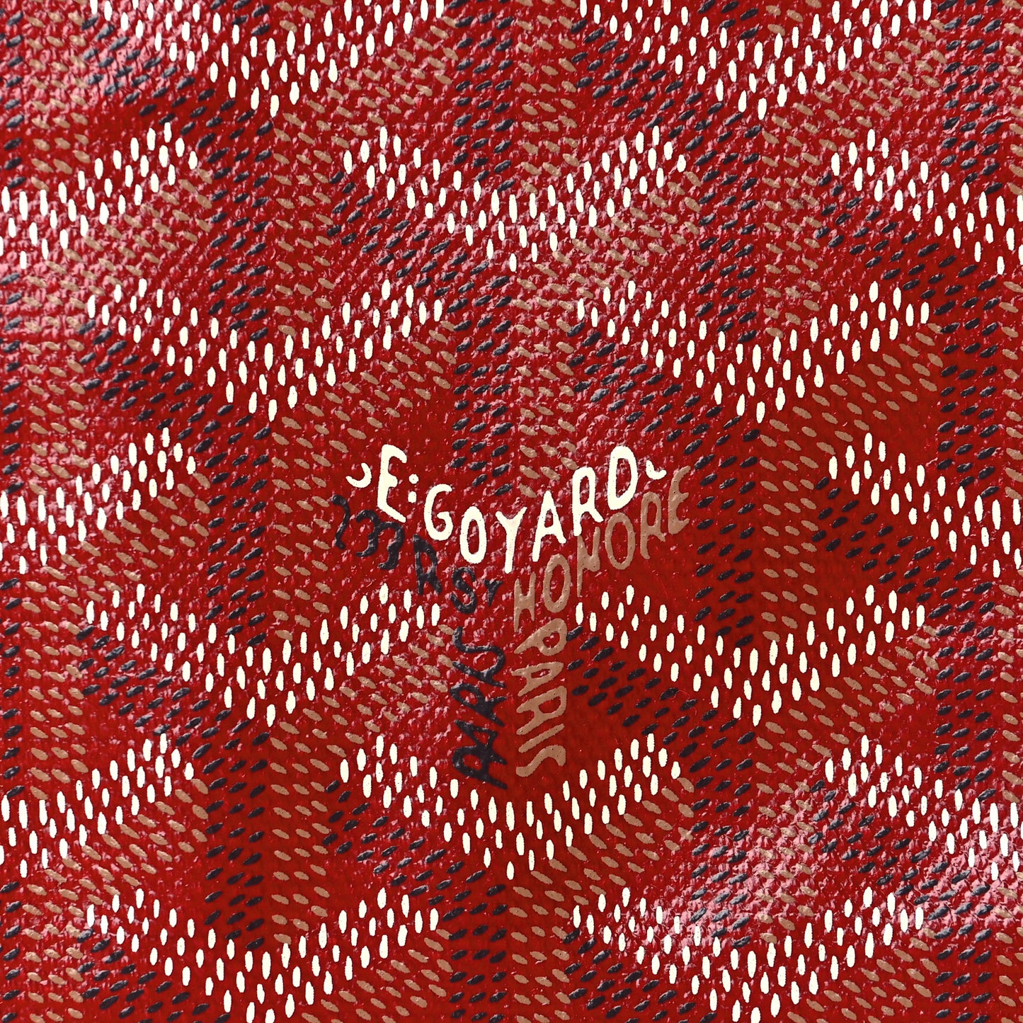 Goyardine Sainte Marie Soft Clutch Red
