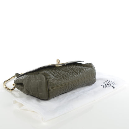 Mulberry Nappa Crocodile Embossed Small Lily Nettle Green 4 of 7