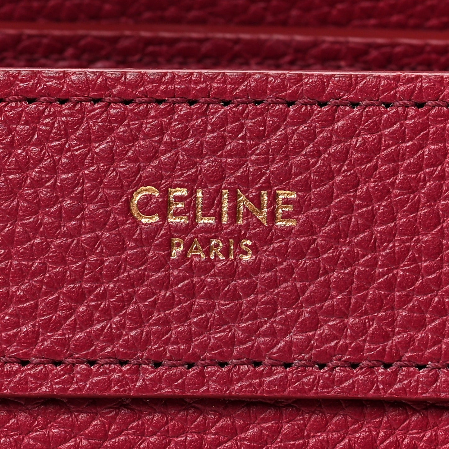 Drummed Calfskin Nano Luggage Plum