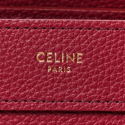 Celine Drummed Calfskin Nano Luggage Plum 6 of 9