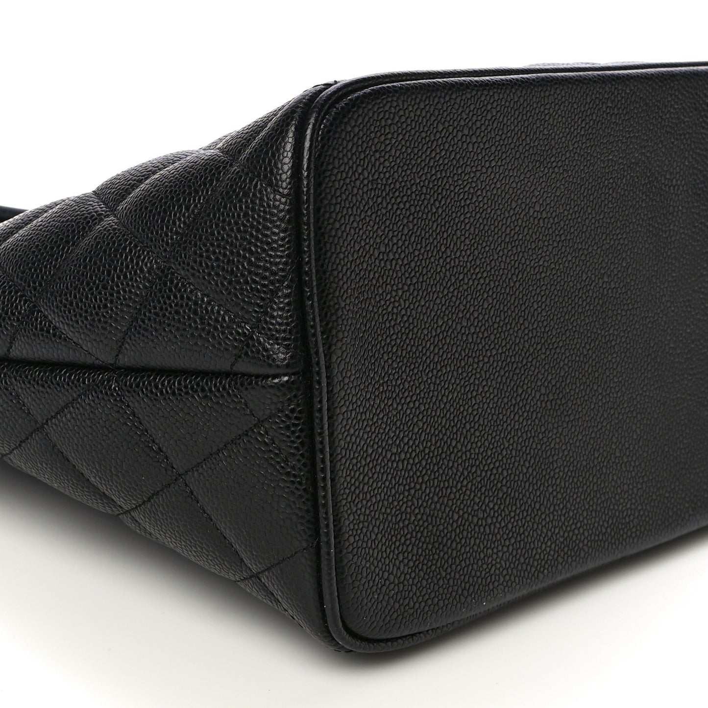 Caviar Quilted Medallion Tote Black