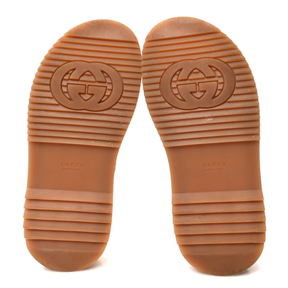 Gucci Monogram Jumbo GG Angelina Platform 55mm Slide Sandals 35 Beige Perfect Pink 5 of 9