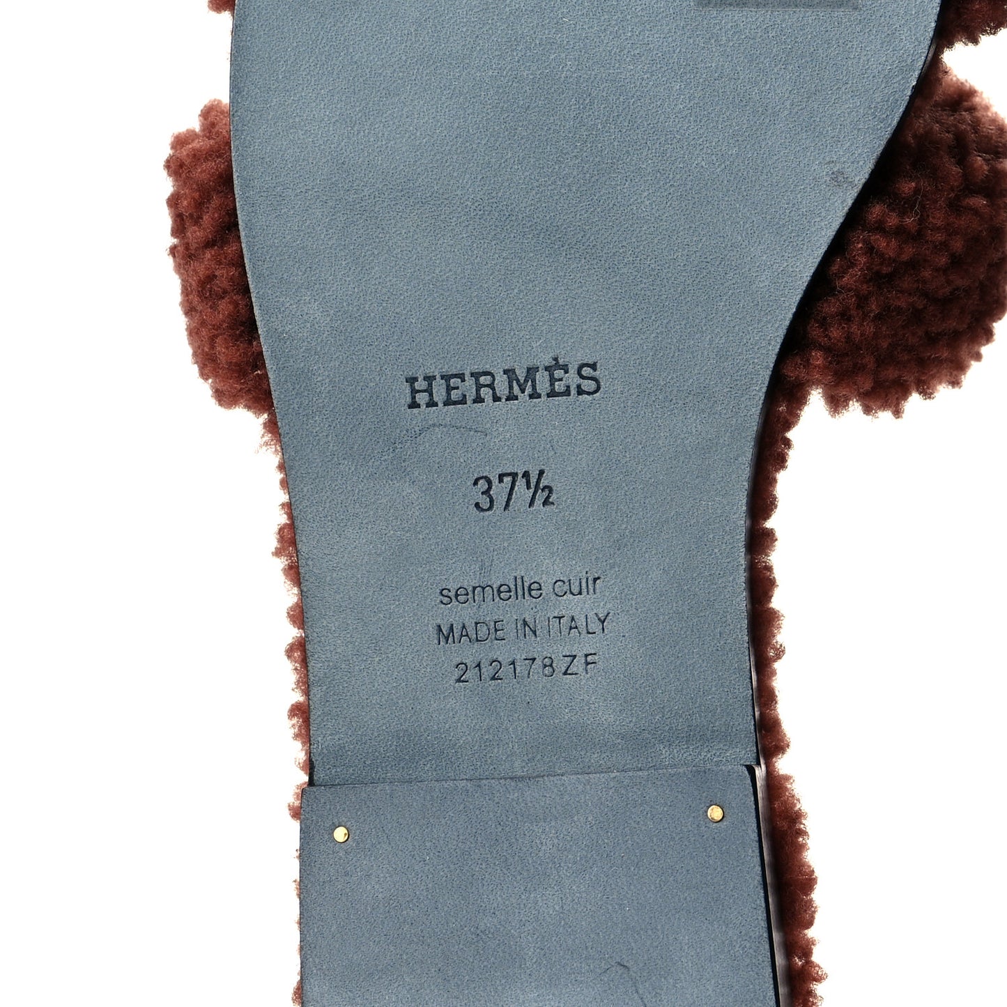 Woolskin Oran Sandals 37.5 Cognac