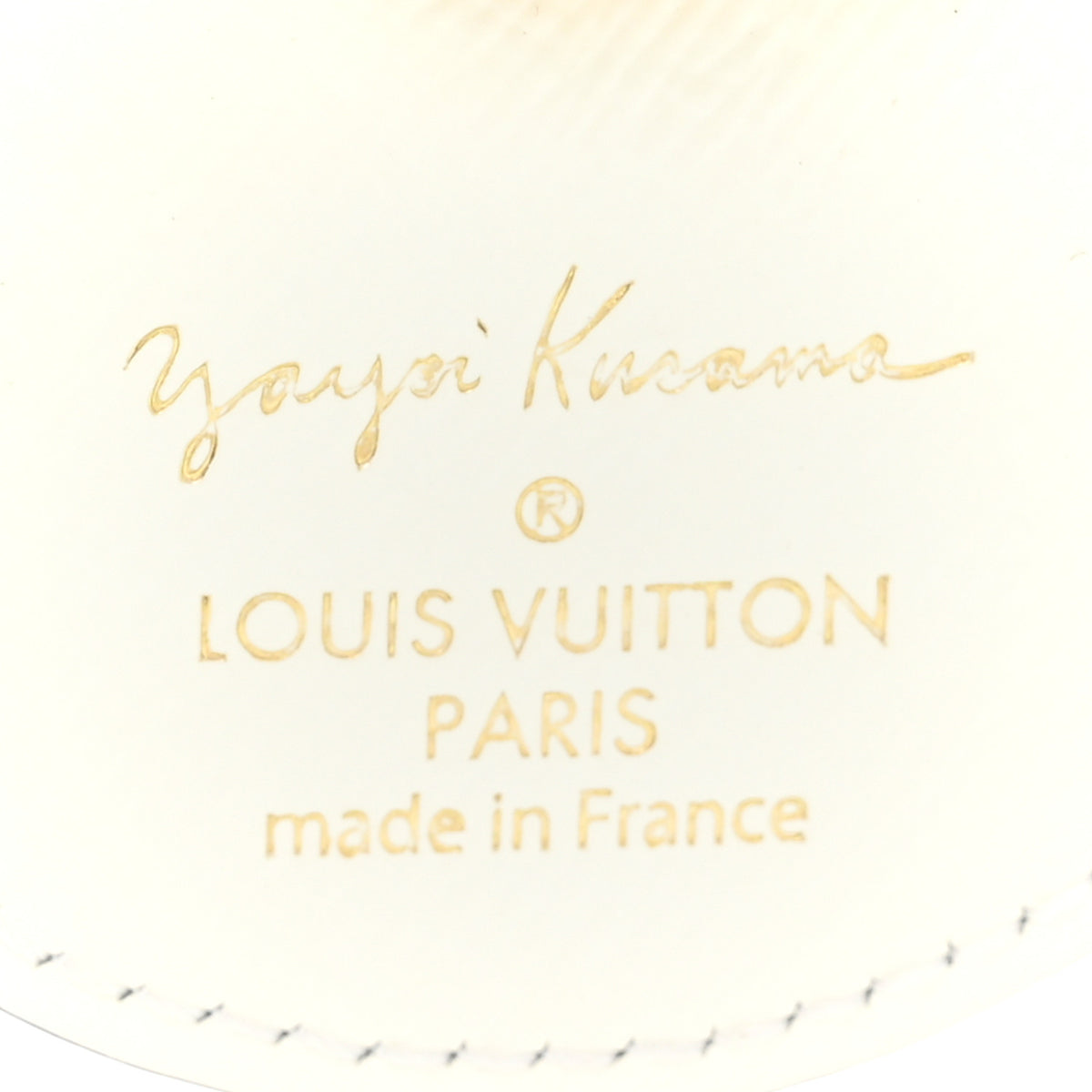 Louis Vuitton Monogram Kusama Town Key Ring White 3 of 5
