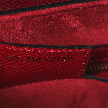 Christian Dior Grained Calfskin Saddle Bag Red 6 of 9