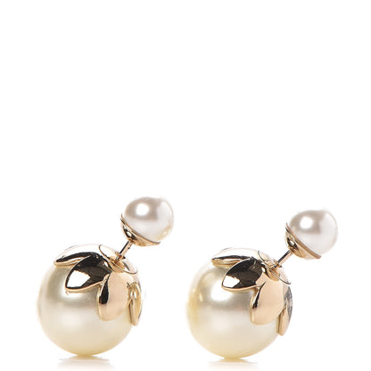 Christian Dior Pearl Mise En Dior Tribal Earrings Gold 1 of 4