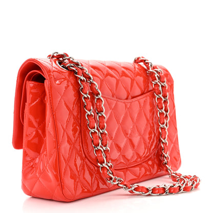 Chanel Patent Calfskin Quilted Medium Double Flap Red 3 of 11