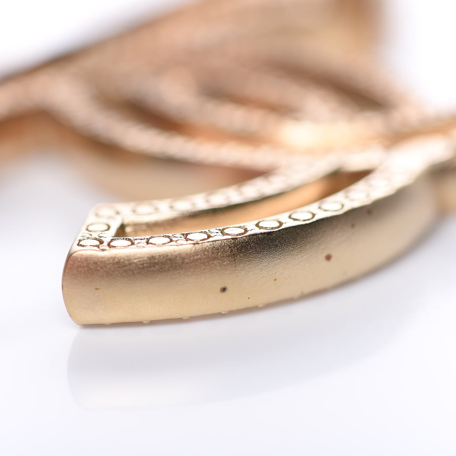 Chanel Crystal CC Brooch Gold 5 of 8