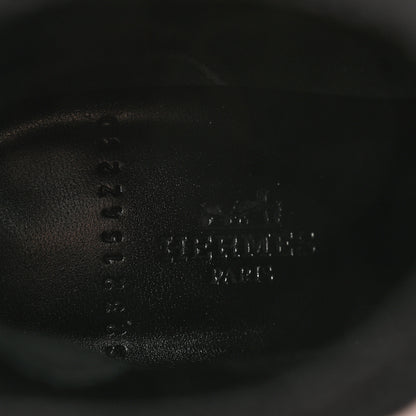 Hermes Knit Calfskin Jenna 60 Ankle Boots 36 Black 6 of 8