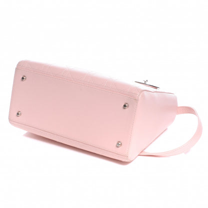 Christian Dior Leather Stitched Cannage Medium Lady Dior Pink 4 of 8