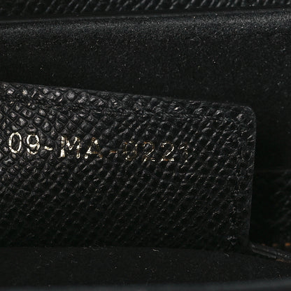 Christian Dior Grained Calfskin Saddle Bag Black 7 of 10