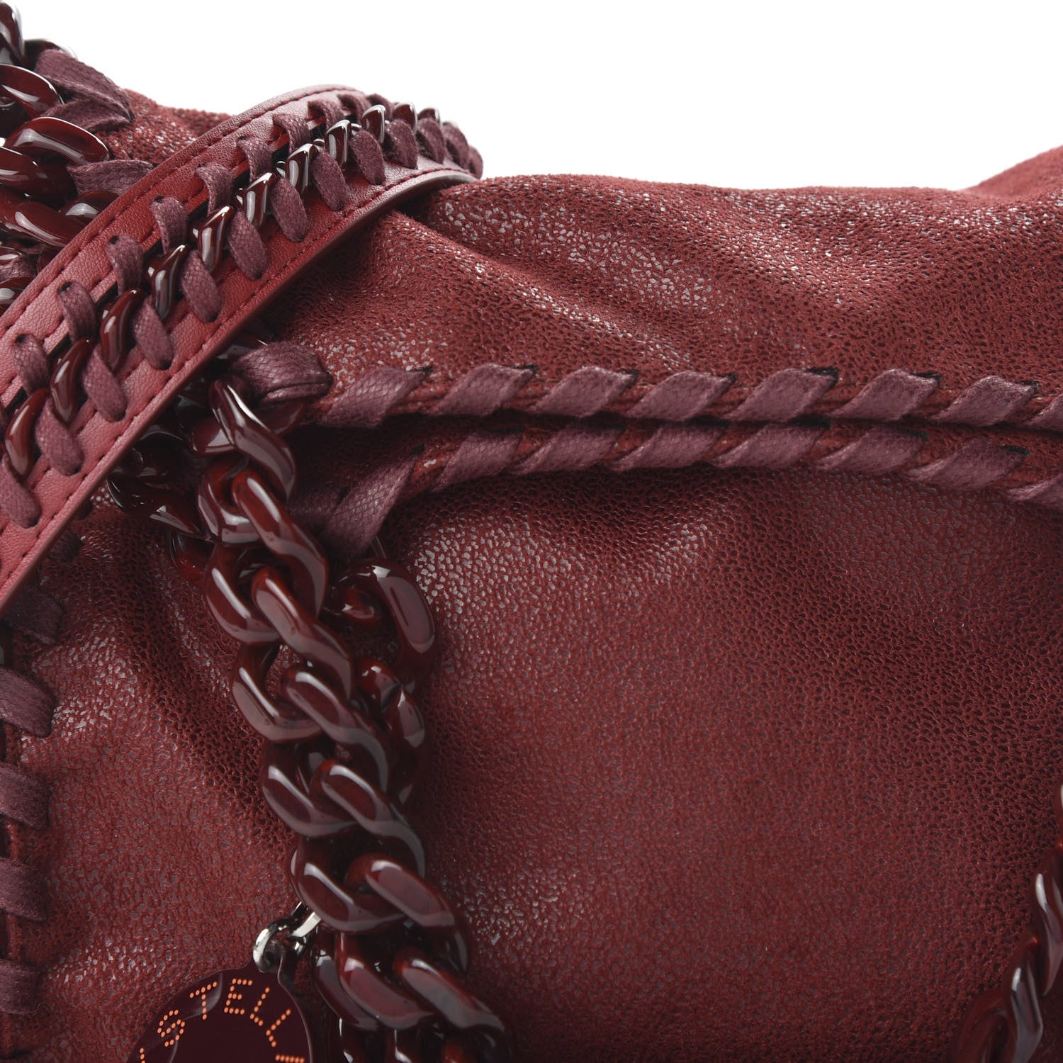 Stella McCartney Shaggy Deer Mini Candy Falabella Ruby 9 of 9