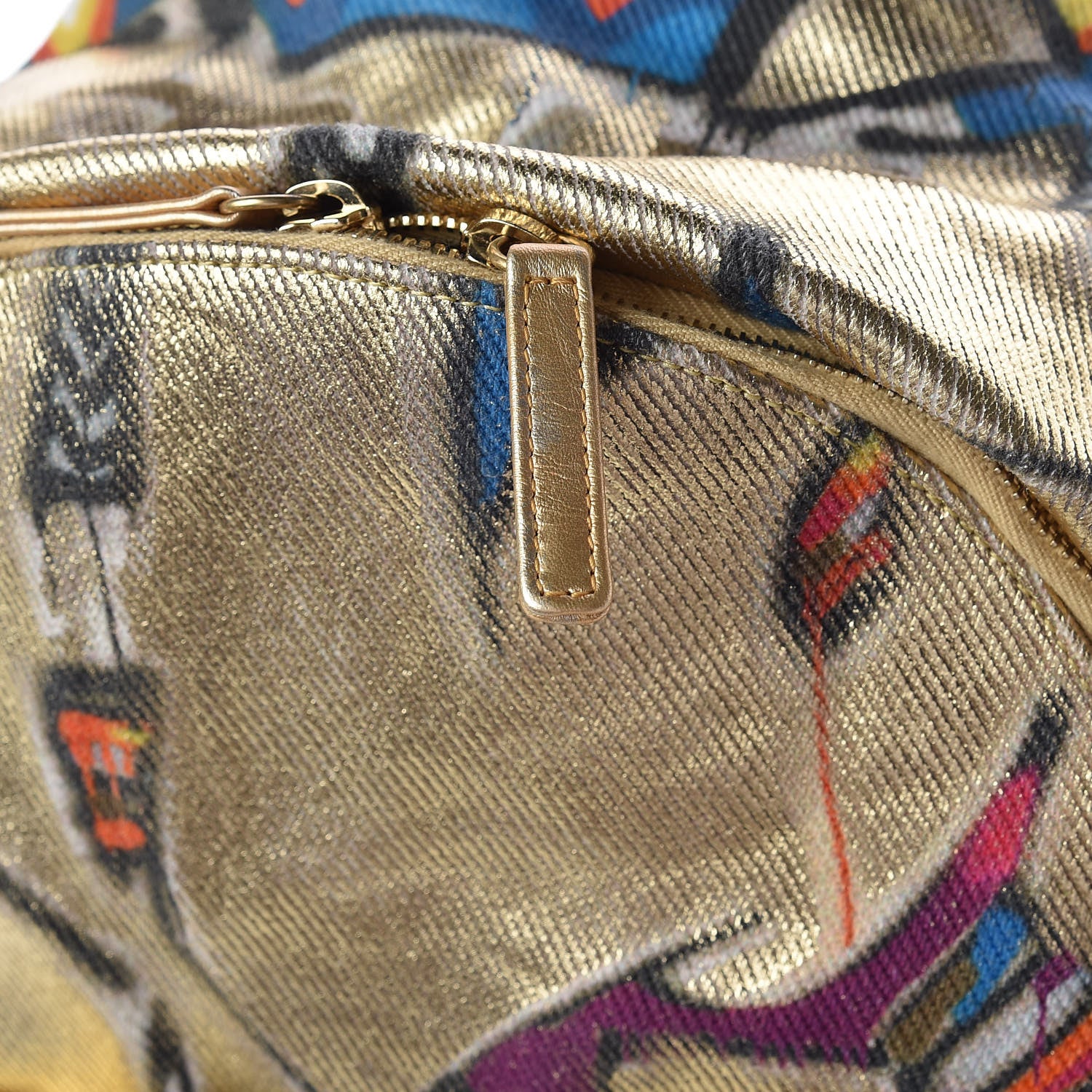 Chanel Graffiti Printed Canvas Street Spirit Backpack Multicolor 9 of 11