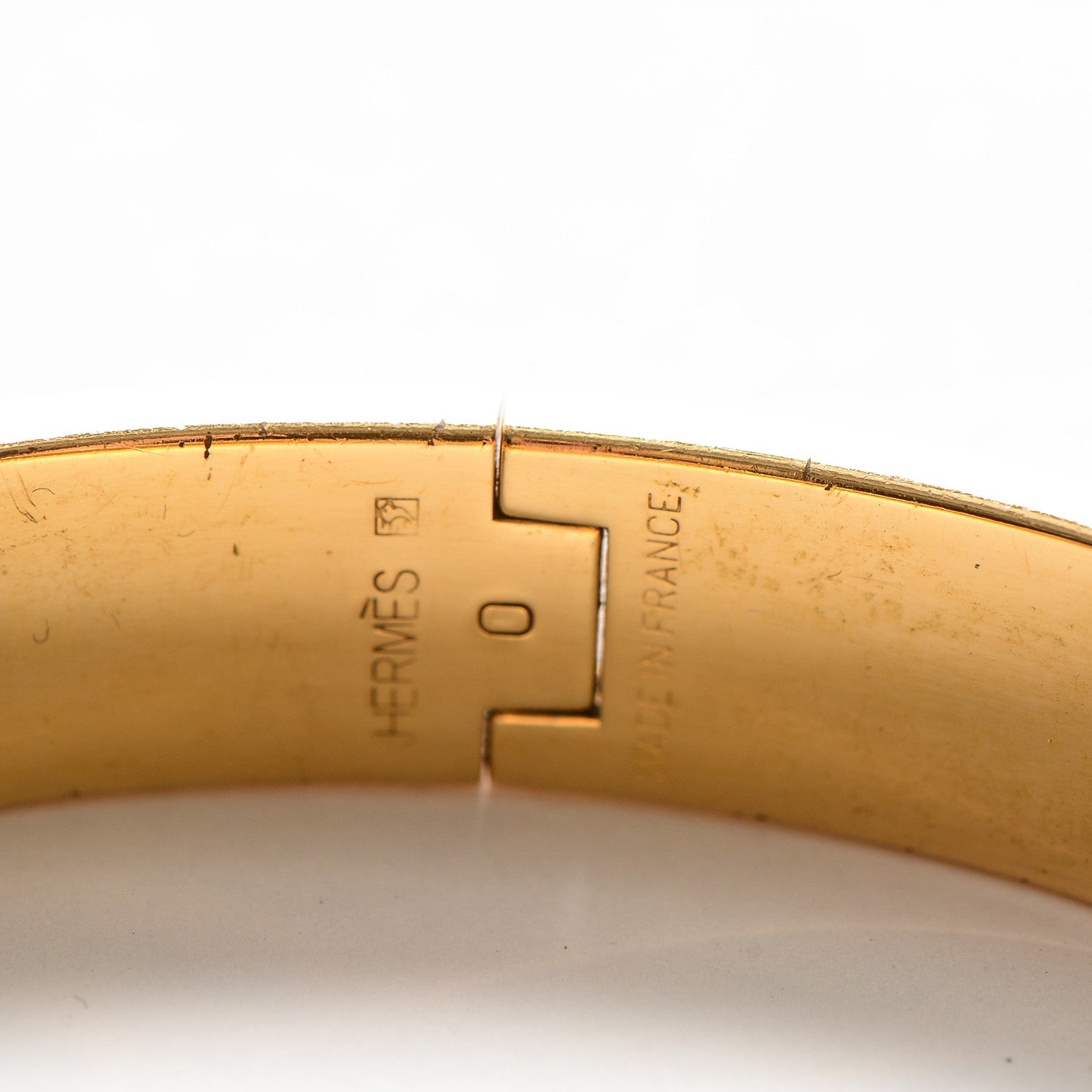 Hermes Enamel Narrow Clic Clac H Bracelet PM Orange 3 of 4