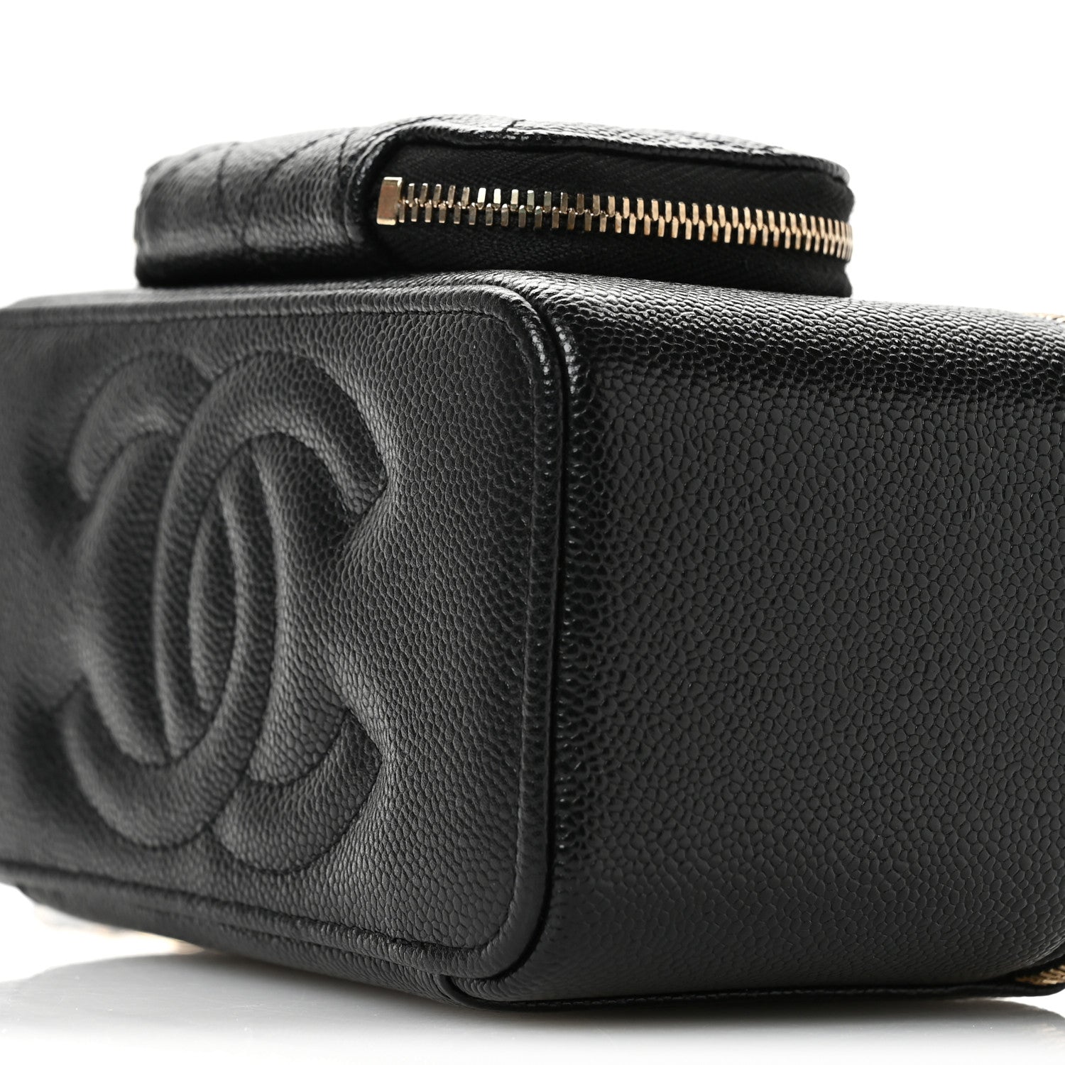 Chanel Caviar Quilted Top Handle Pocket Vanity Case Black 11 of 12