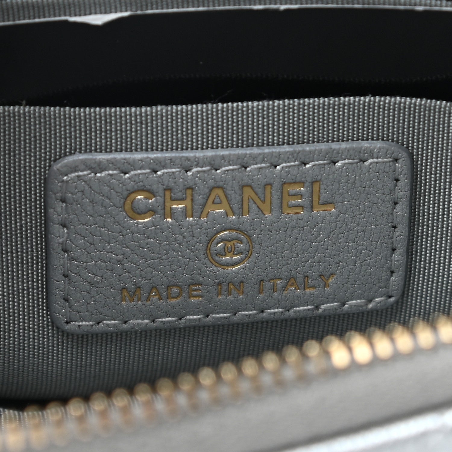 Chanel Lambskin Quilted Chanel 19 Phone and Card Holder Silver 6 of 7