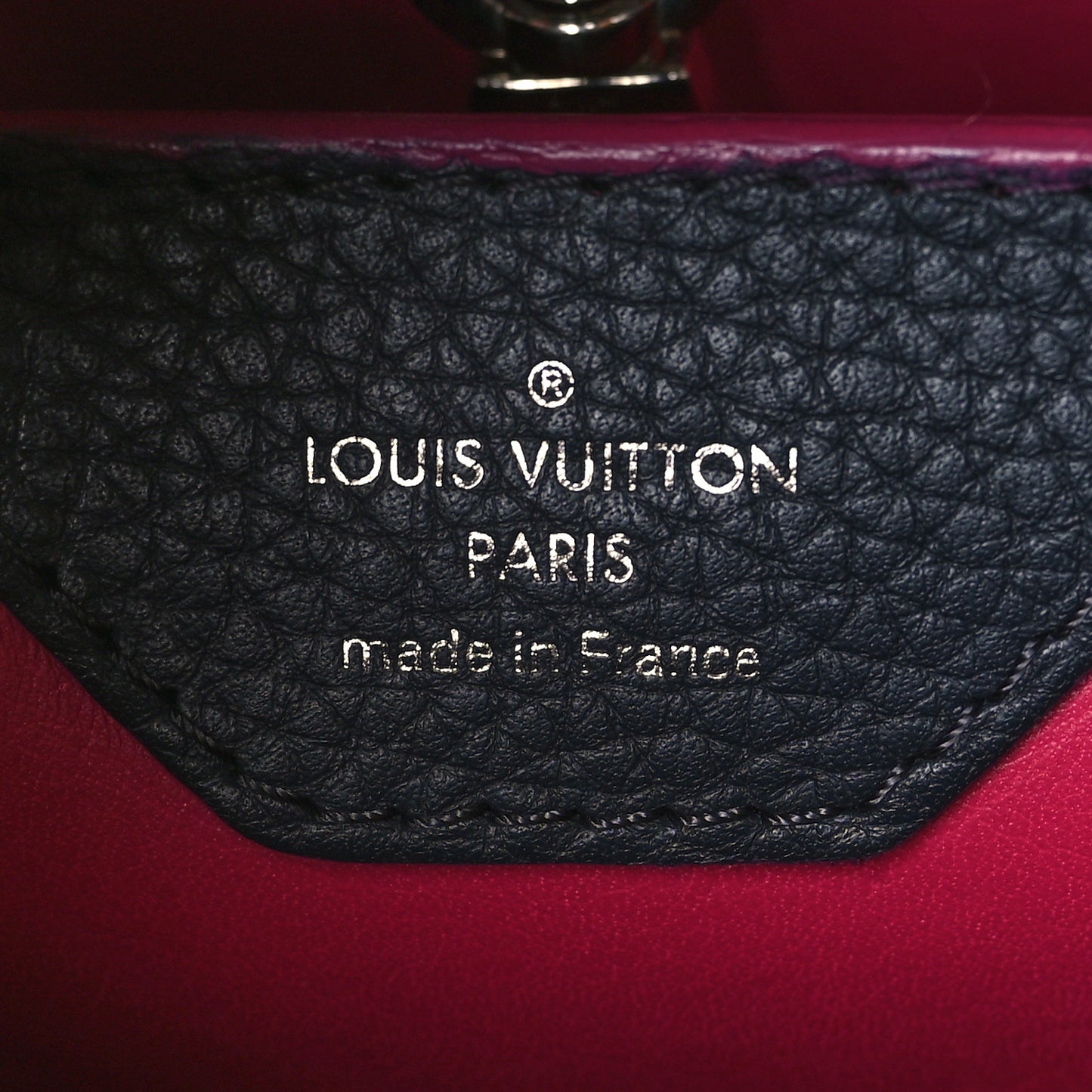 Taurillon Capucines BB Cobalt Fuchsia