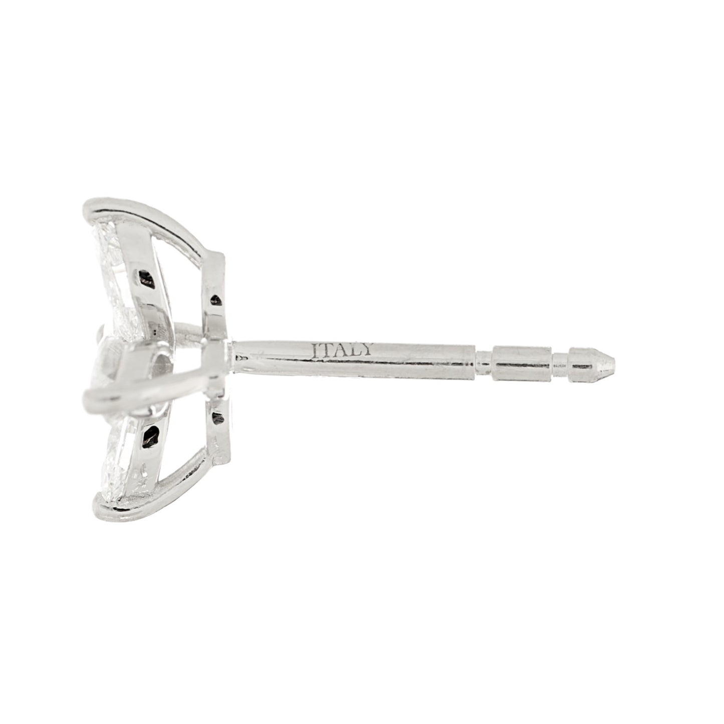 Platinum Diamond .64ct Small Victoria Earrings