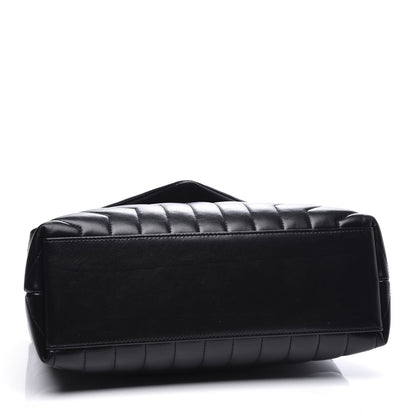 Saint Laurent Calfskin Y Quilted Monogram Medium Loulou Chain Satchel Black 3 of 10