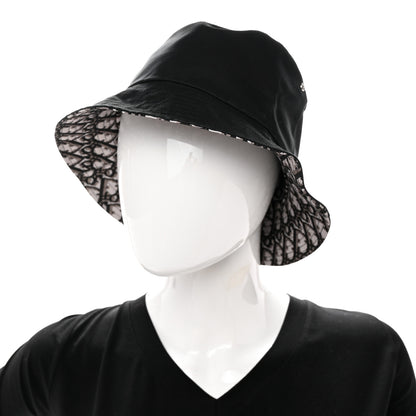 Christian Dior Oblique Reversible Teddy-D Brim Bucket Hat 58 Black 2 of 9