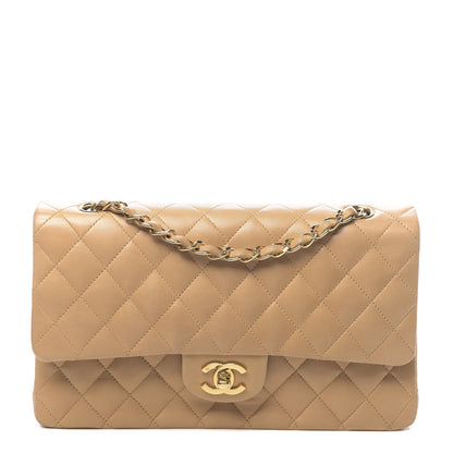 Chanel Lambskin Quilted Medium Double Flap Beige 1 of 13