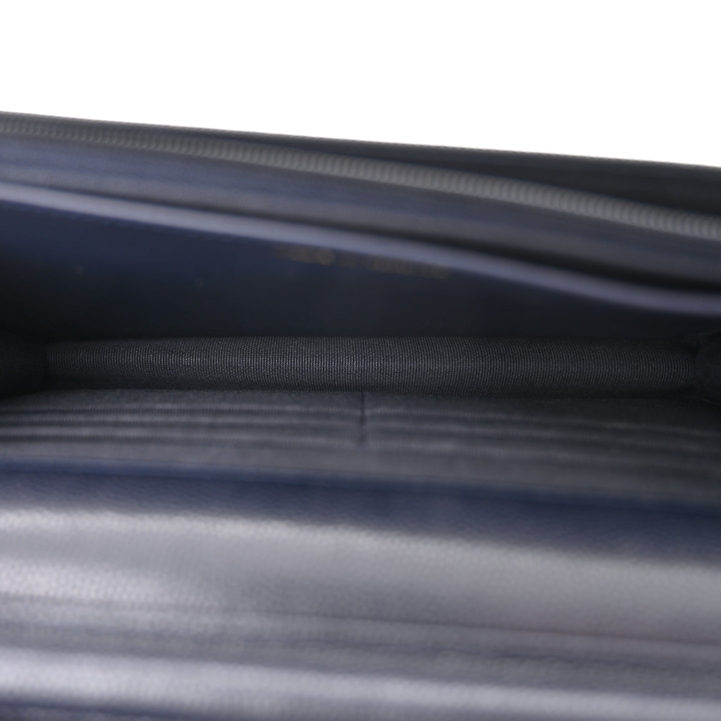Caviar Quilted Wallet on Chain WOC Navy Blue
