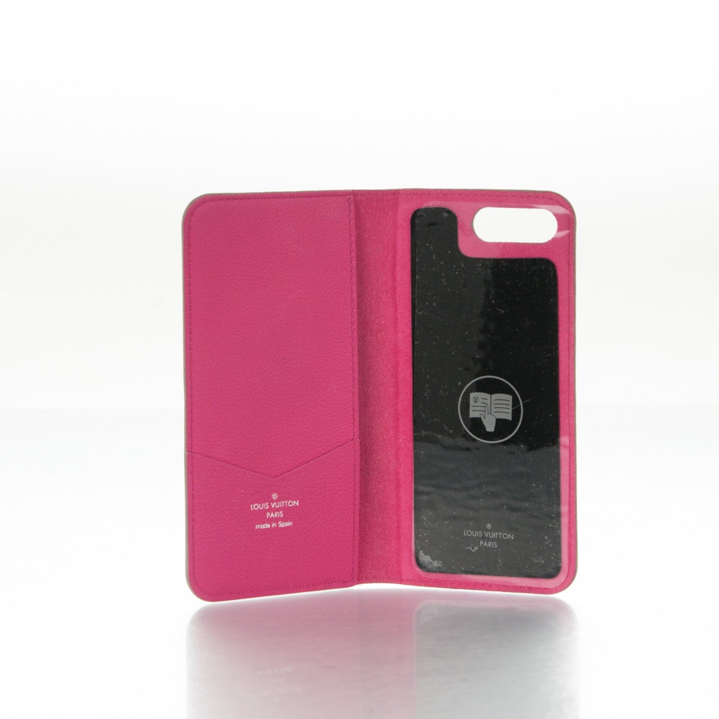 Monogram Cuir iPhone 7 Plus Folio Case Galet