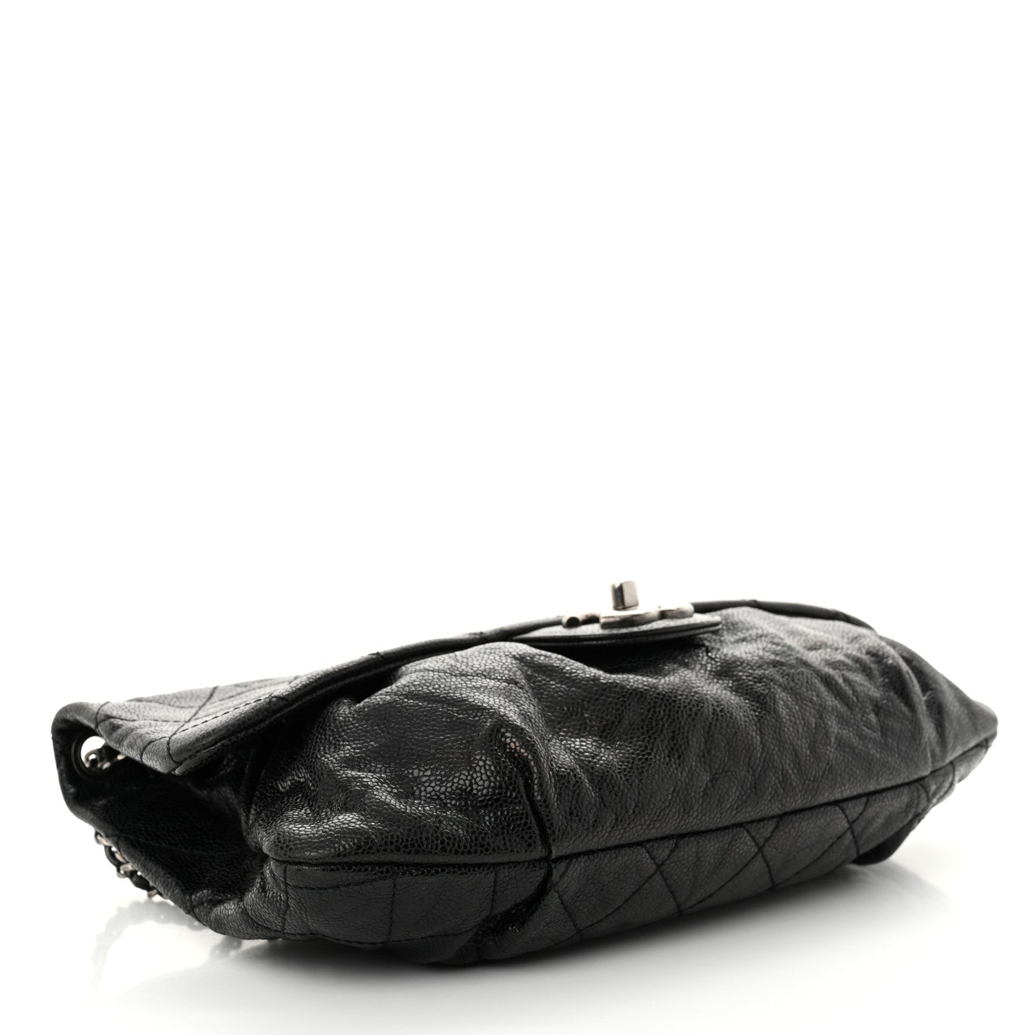 Chanel Caviar Quilted Medium Elastic Flap Black 4 of 10