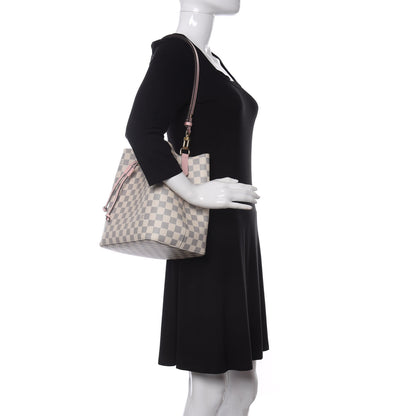 Louis Vuitton Damier Azur Neonoe MM Eau De Rose 2 of 10