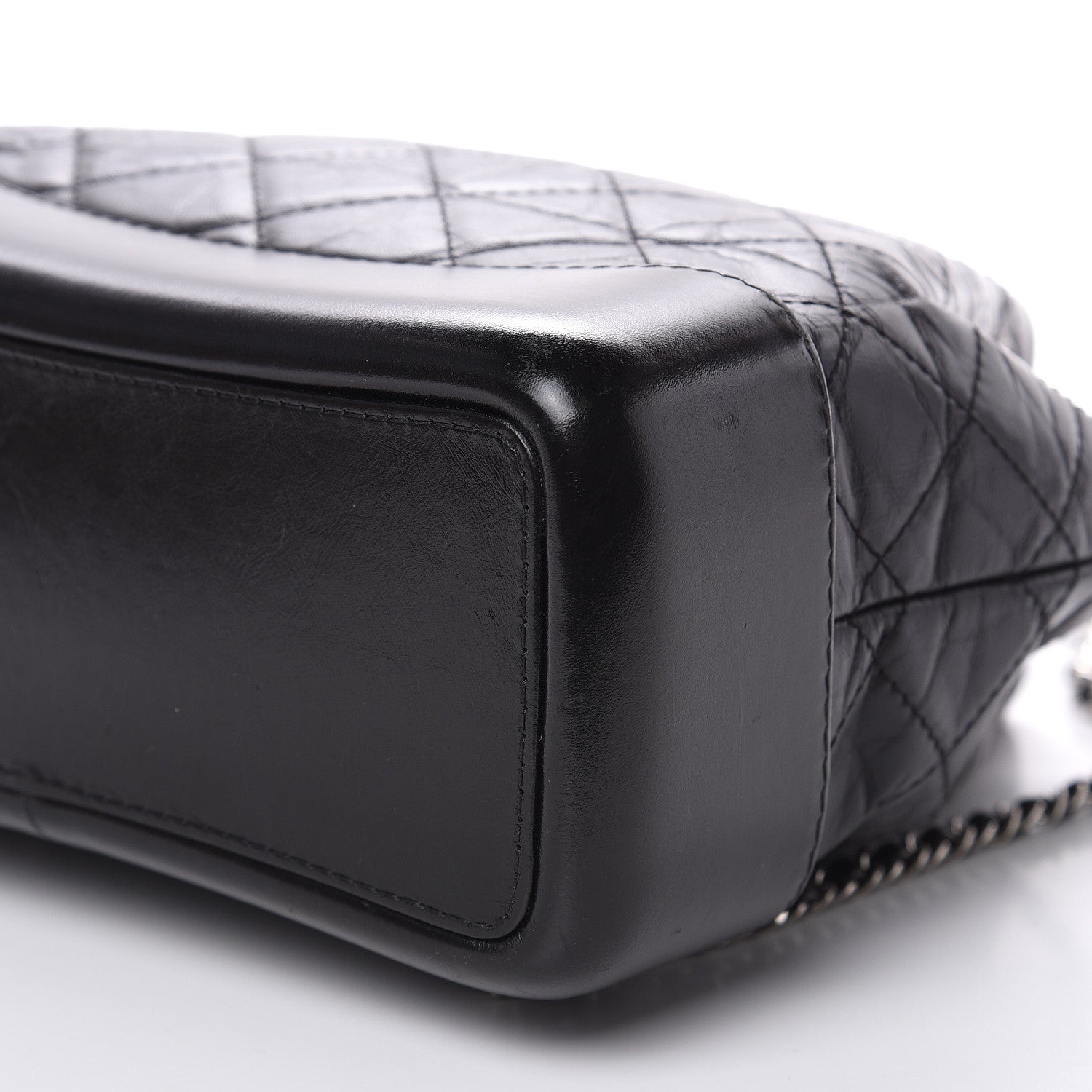 Chanel Aged Calfskin Quilted Small Gabrielle Backpack Black 9 of 11