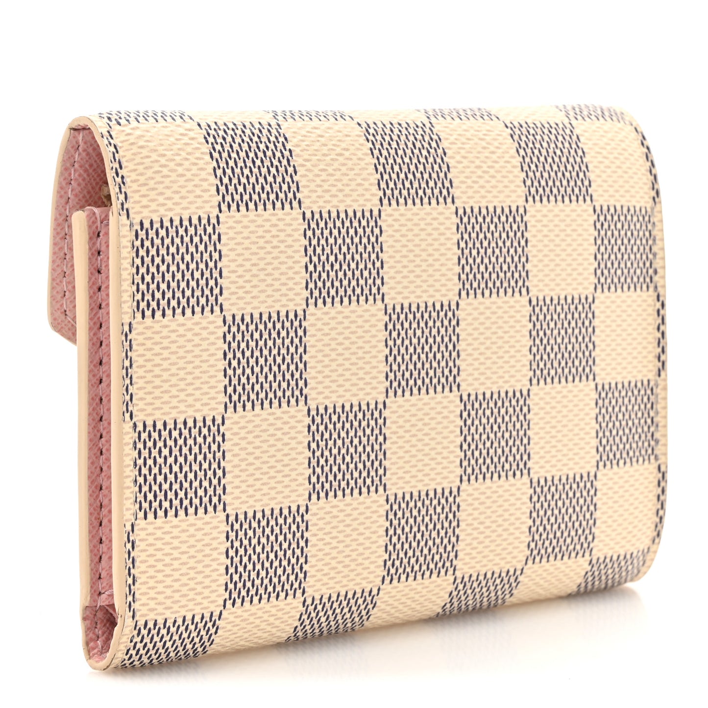 Damier Azur Victorine Wallet Rose Ballerine