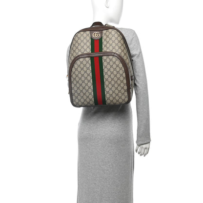 Gucci GG Supreme Monogram Medium Ophidia Day Backpack Brown 2 of 14