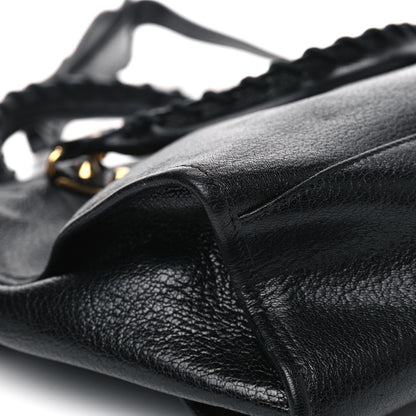 Balenciaga Chevre Gold Metallic Edge Hardware City Black 7 of 8