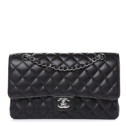 Chanel Caviar Quilted Medium Double Flap Black 1 of 10