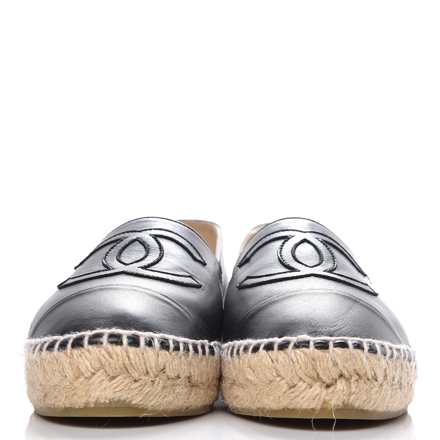 Lambskin CC Espadrilles 36 Black