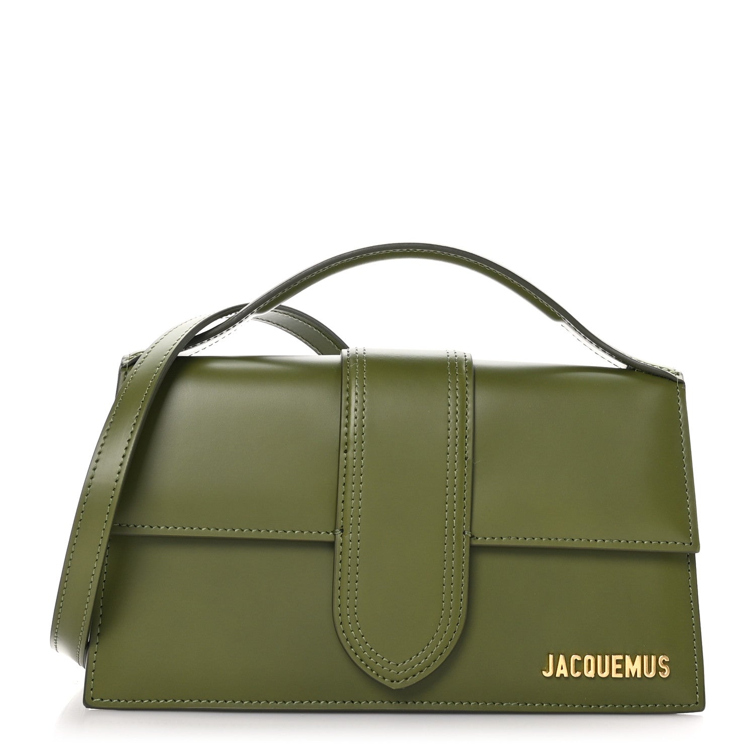 Jacquemus Smooth Calfskin Le Grand Bambino Khaki 1 of 8