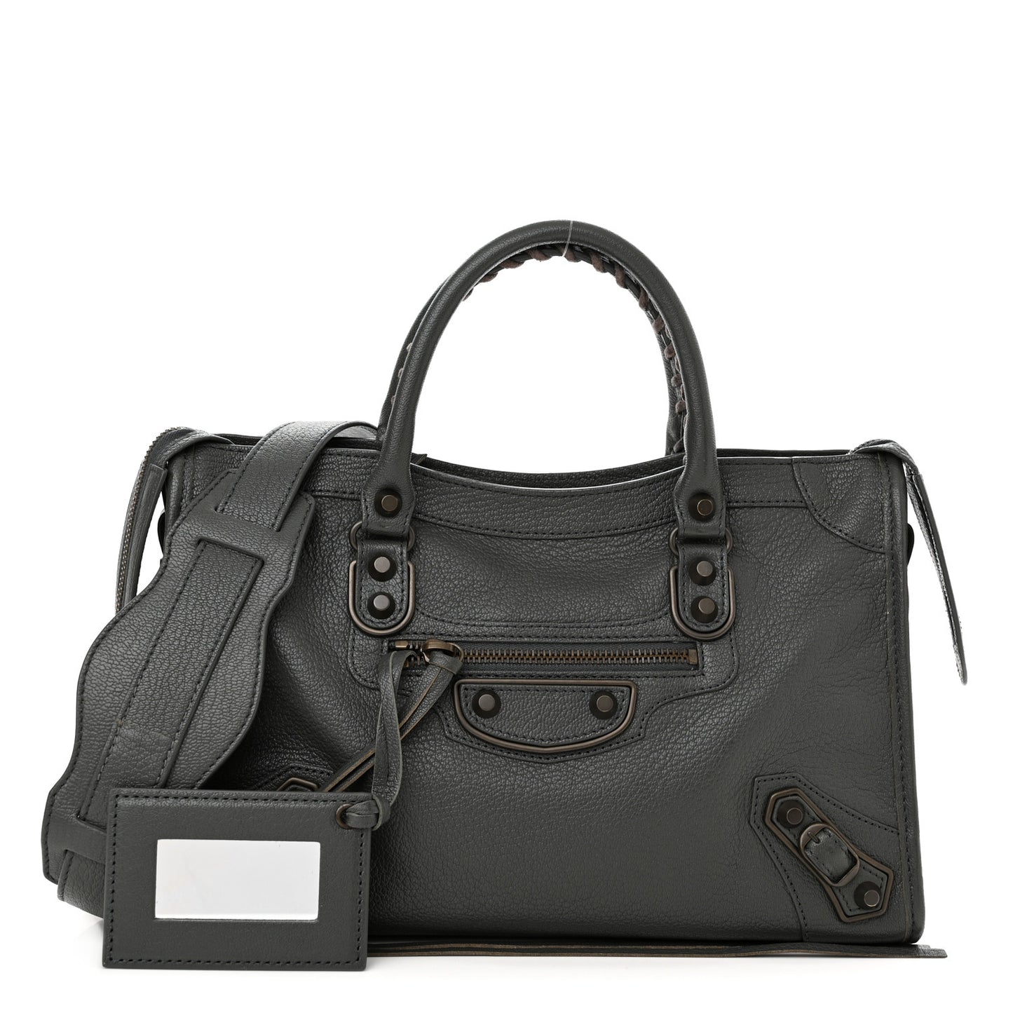 Chevre Classic Hardware Metallic Edge S City Gris Fossile