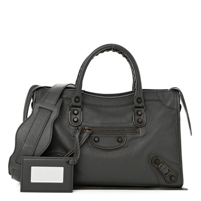 Balenciaga Chevre Classic Hardware Metallic Edge S City Gris Fossile 1 of 9