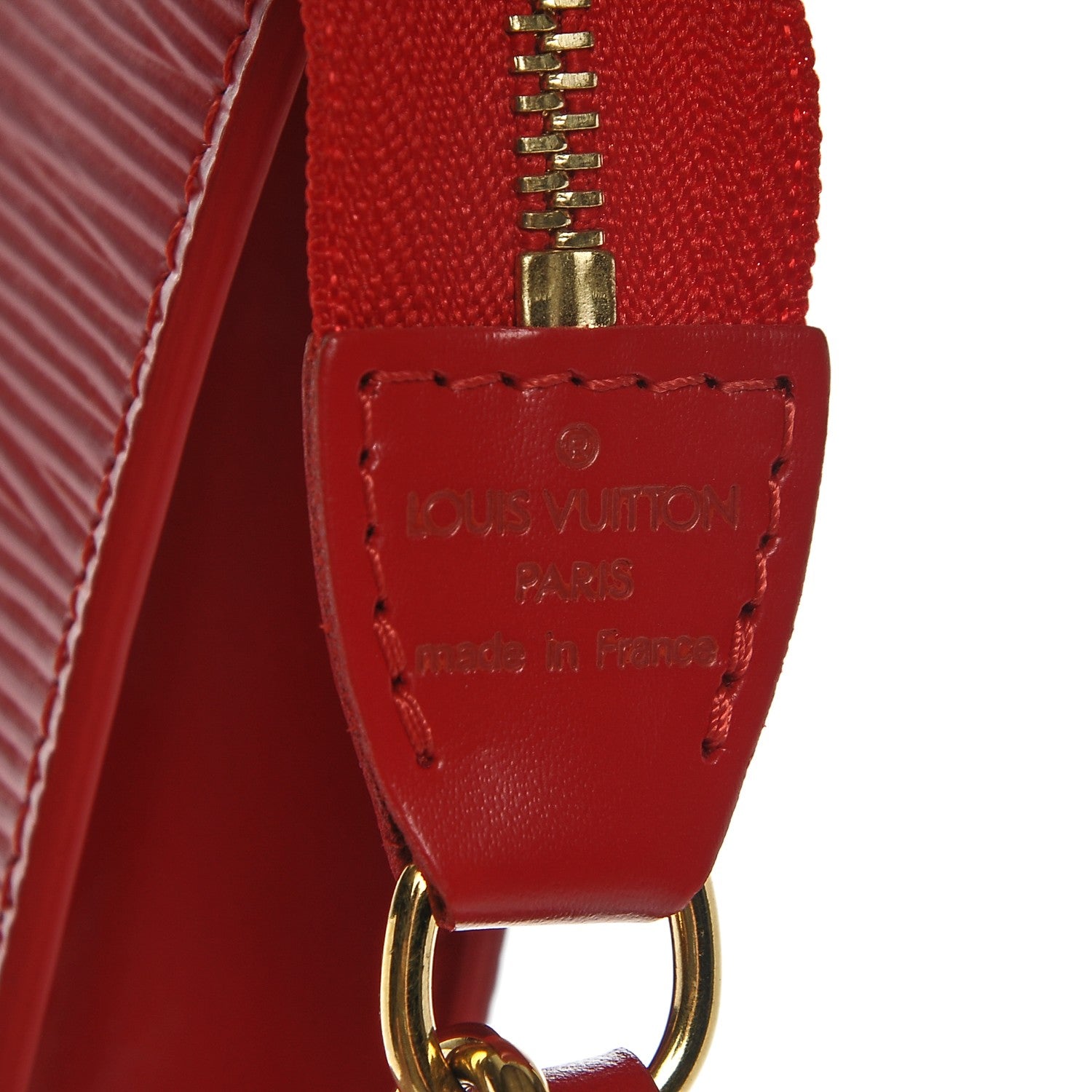 Louis Vuitton Epi Pochette Accessories 24 Castillan Red 5 of 6