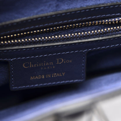 Christian Dior Calfskin Saddle Bag Indigo Blue 5 of 11