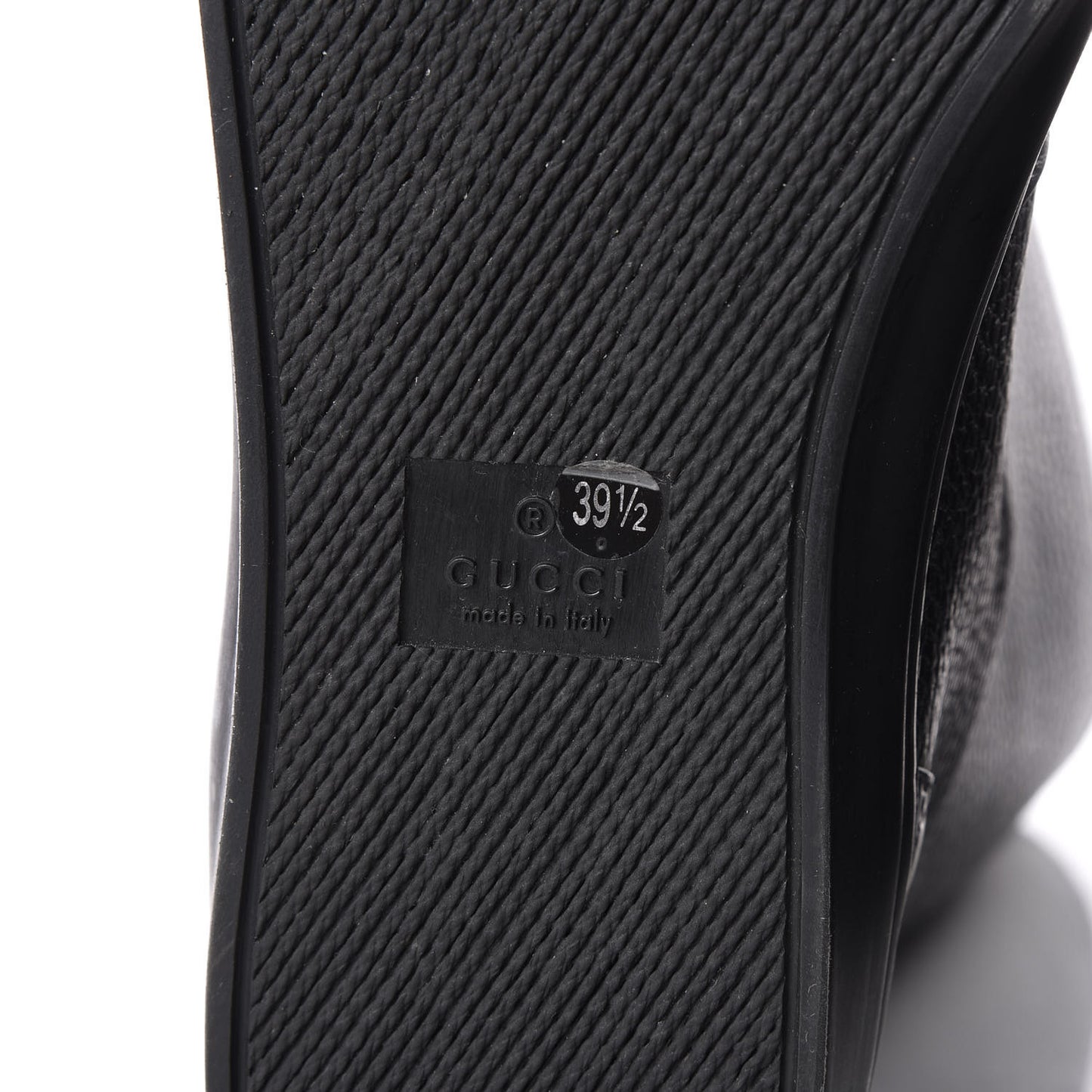 Calfskin Microguccissima Boots 39.5 Black