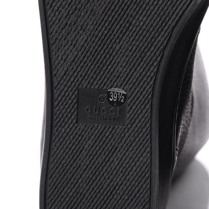 Gucci Calfskin Microguccissima Boots 39.5 Black 7 of 9