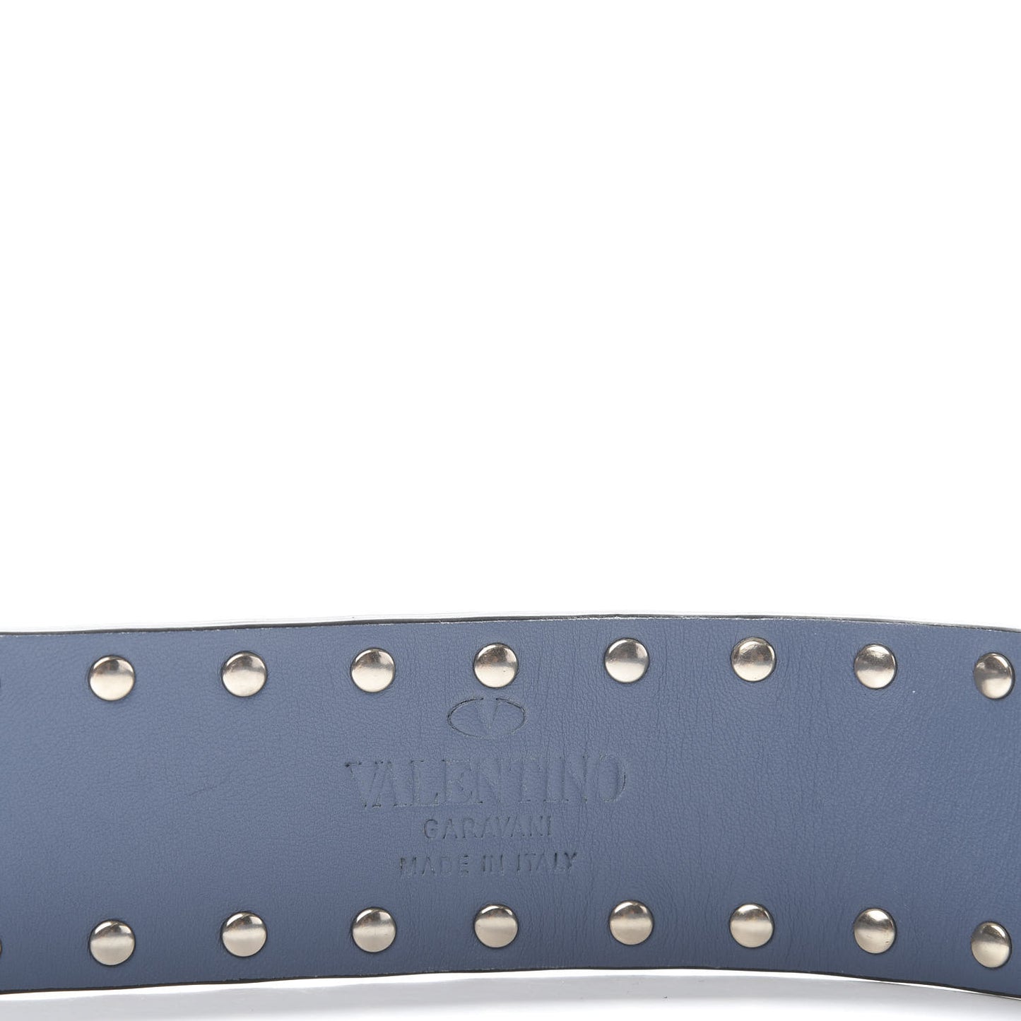 Suede Rockstud Spike Shoulder Strap Blue