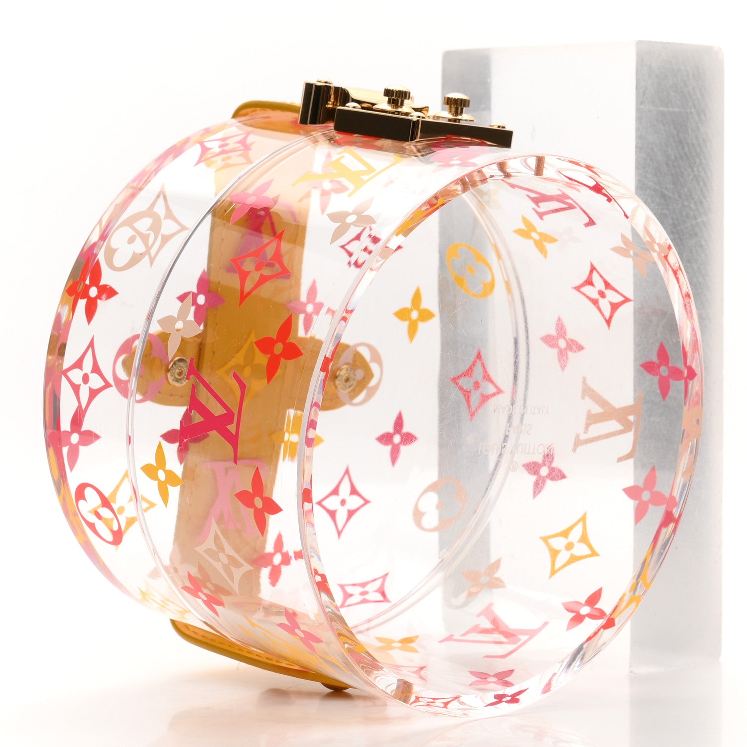 Louis Vuitton Transparent Plexiglass Box Scott Yellow 4 of 6