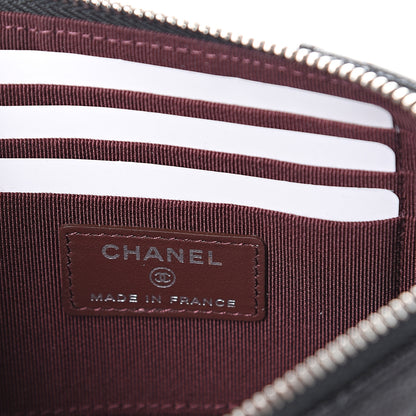 Chanel Caviar Quilted Classic Flat Wallet Pouch Black 5 of 7