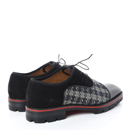 Christian Louboutin Suede Calfskin Mens Hubertus Orlato Flat 42.5 Black 4 of 8